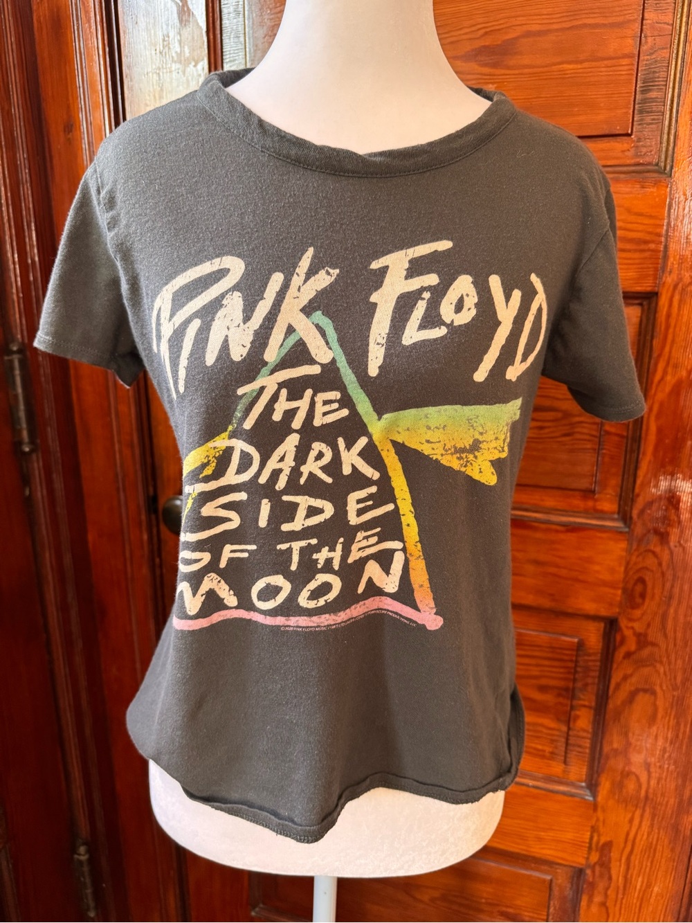 Pink Floyd Black Tiny Tee-Women’s Small- soft and stretchy